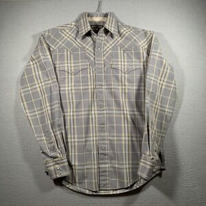 Stetson Western Shirt Mens Ombre Plaid L/S Brown Style: 11-001-0478-5006 GY